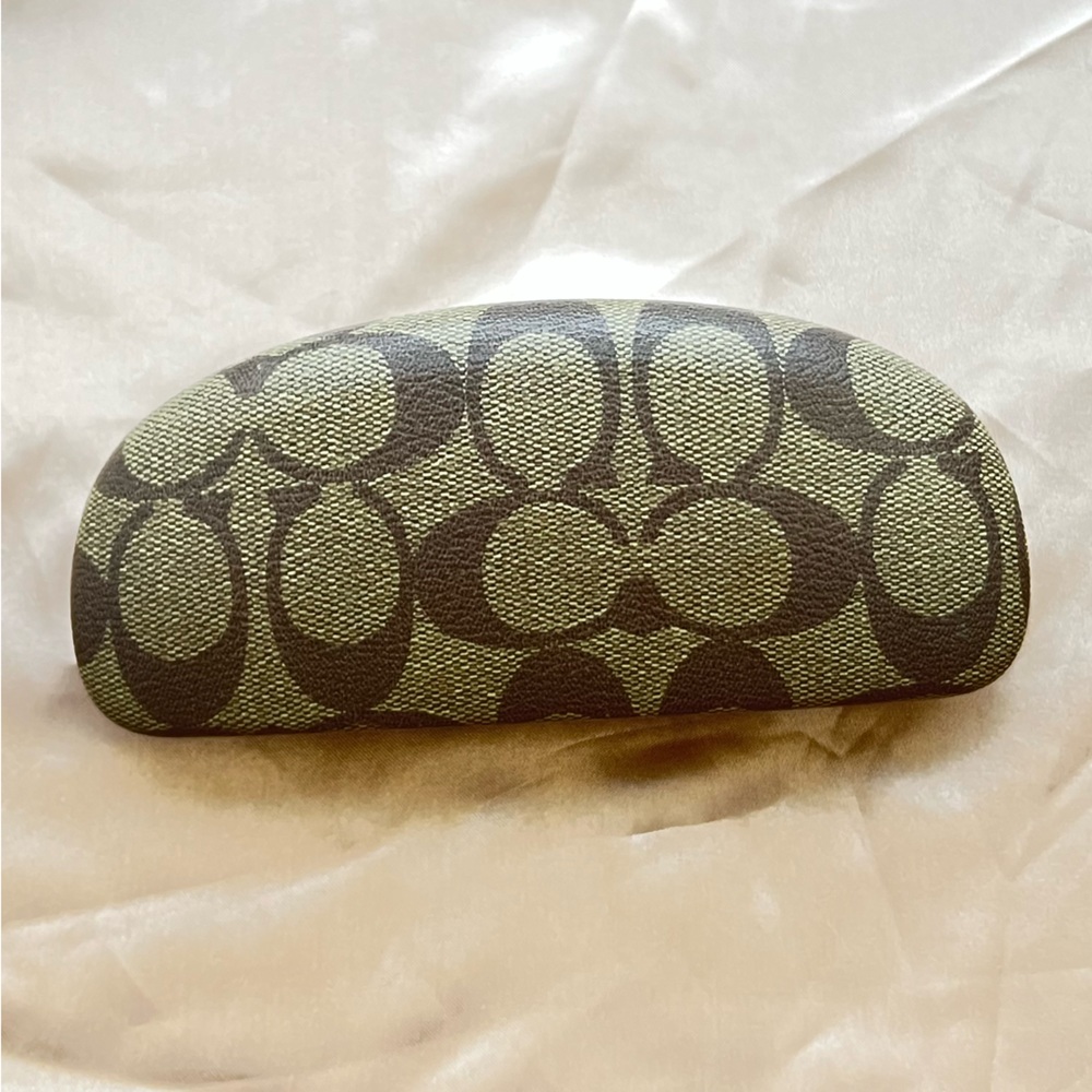 Vintage coach sunglasses case signature print